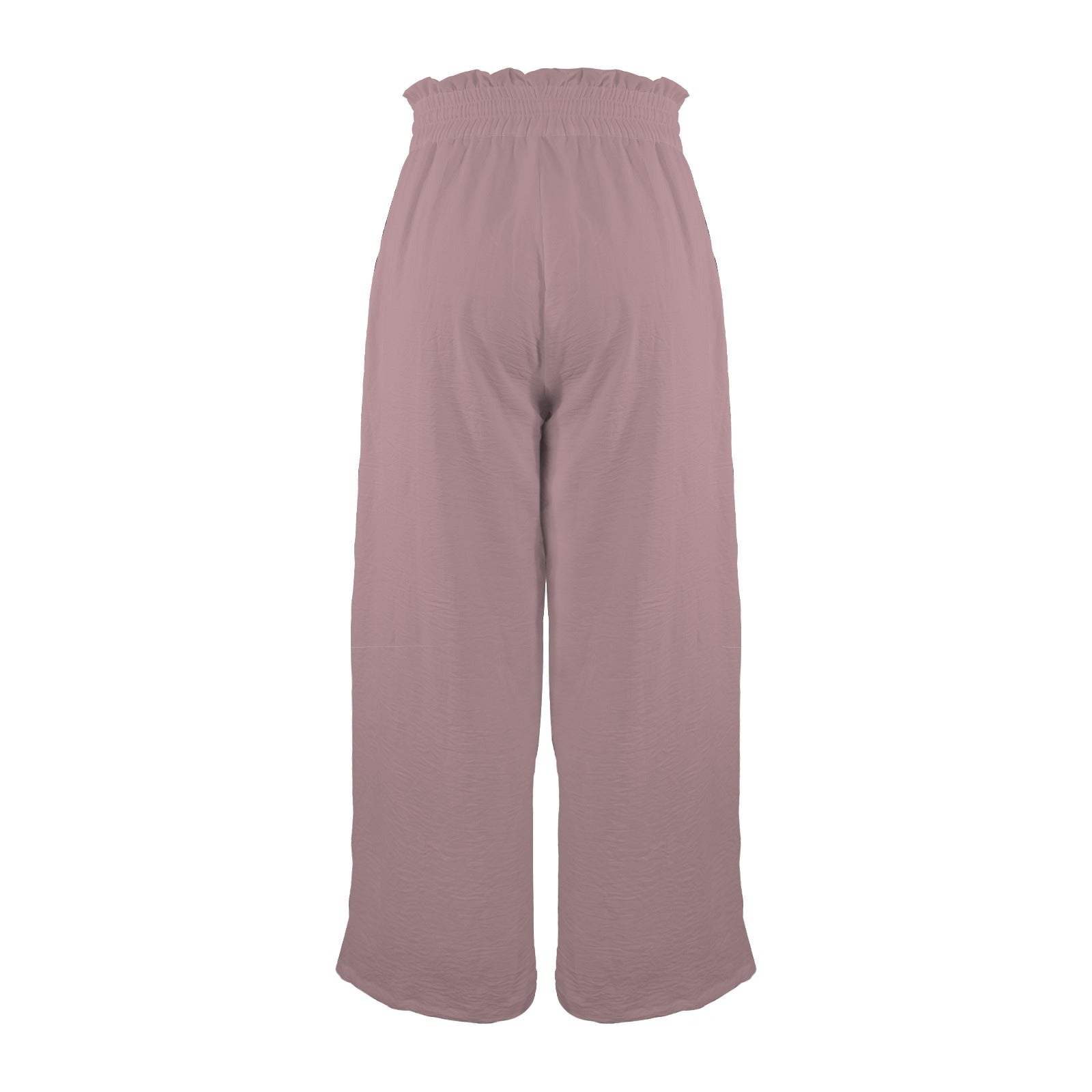 Msrise Msrise by: Msrise Elastic Waist Tether Pockets Wide Leg Pants